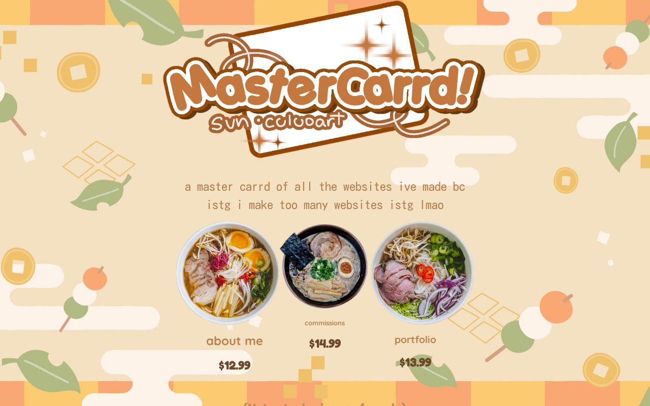 Carrd profile picture for @mastercard